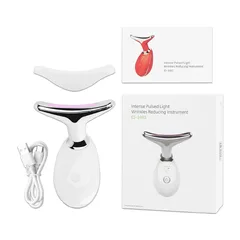 Masajeador Facial Anti-Envejecimiento Recargable - 3 Modos LED