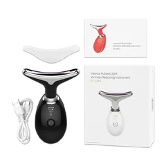 Masajeador Facial Anti-Envejecimiento Recargable - 3 Modos LED