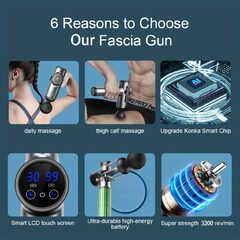 Pistola Masajeadora 6 Velocidades Recargable USB