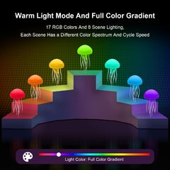 Lámpara medusa RGB con modo voz y batería