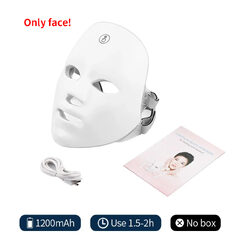 Mascara Facial Led - Terapia Acné Rejuvenecimiento 192 Luces 7 Colores