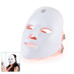 Mascara Facial Led - Terapia Acné Rejuvenecimiento 192 Luces 7 Colores