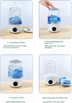 Lavadora portátil para ropa interior y calcetines