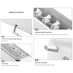 Humidificador medusa con luz y control remoto