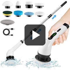 Cepillo Electrico giratorio - Limpieza 8 En 1